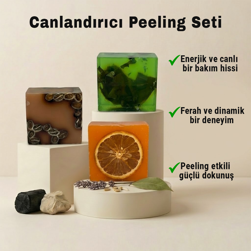 Argentum Natural 3'lü Bitkisel Peeling Selülit ve Saç Bakım Seti