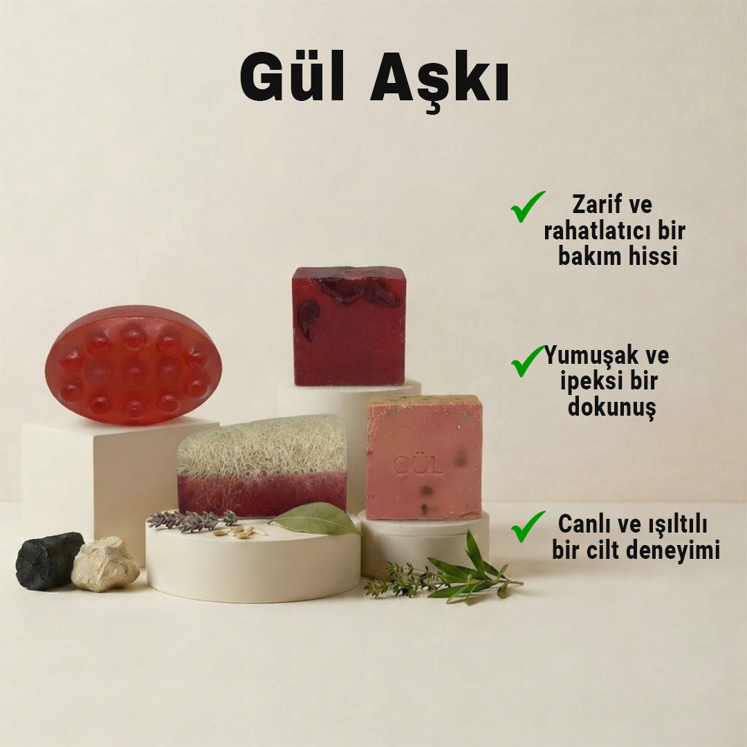 Argentum Natural 4'lü Gül Özlü Cilt Yenileyici ve Işıltı Veren Set