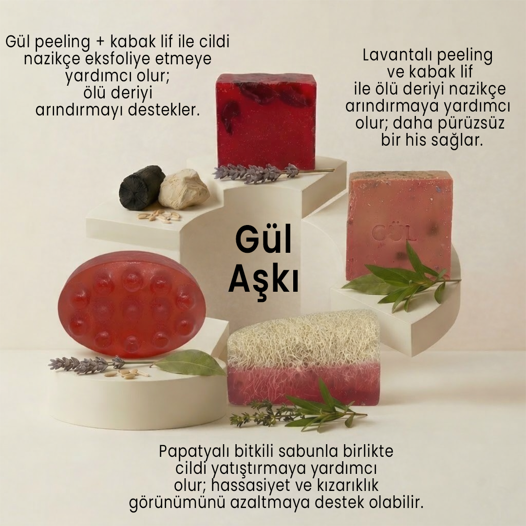 Argentum Natural 4'lü Gül Özlü Cilt Yenileyici ve Işıltı Veren Set