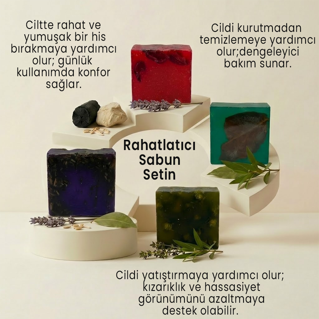 Argentum Natural 4'lü Aromaterapi Rahatlatıcı Stres Giderici Sabun Seti