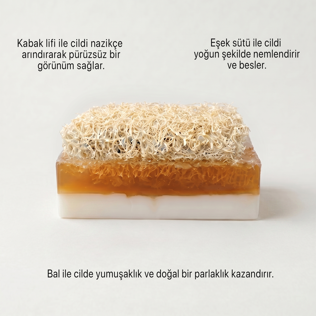 Argentum Natural Eşek Sütü + Bal Kabak Lifli Sabun - Görsel 3