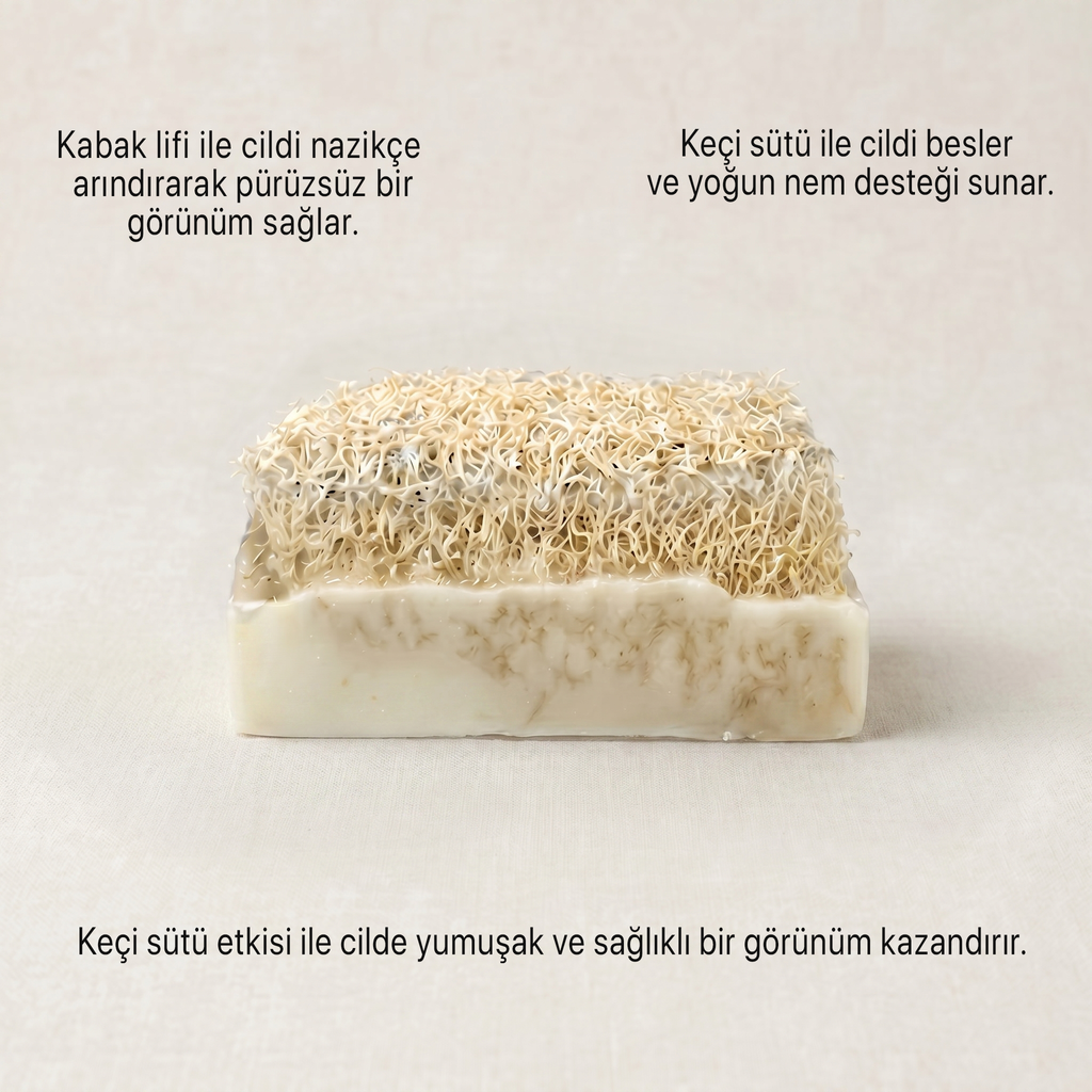 Argentum Natural Keçi Sütü Kabak Lifli Sabun - Görsel 3