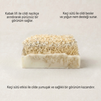 Argentum Natural Keçi Sütü Kabak Lifli Sabun - Görsel 3