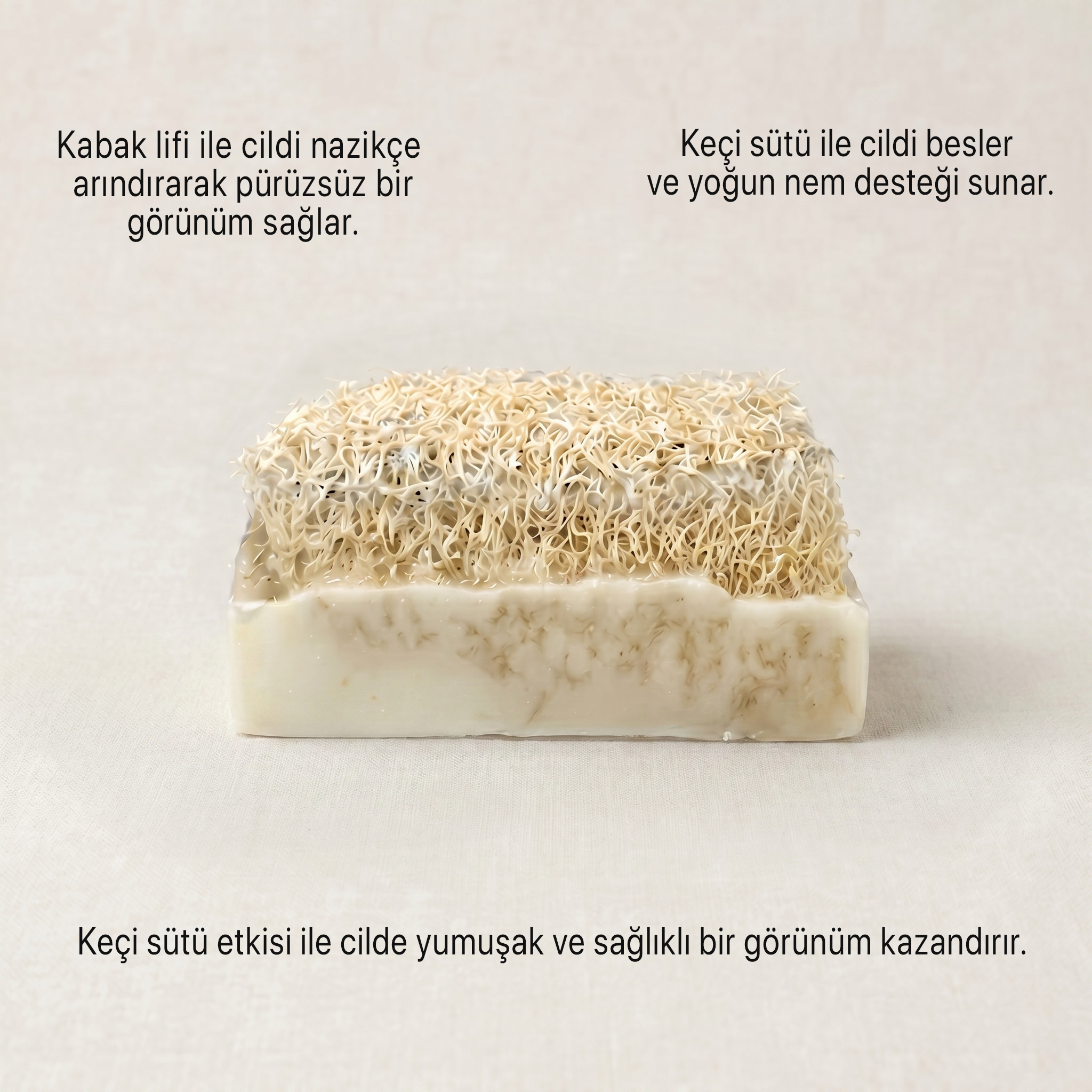 Argentum Natural Keçi Sütü Kabak Lifli Sabun - Görsel 3