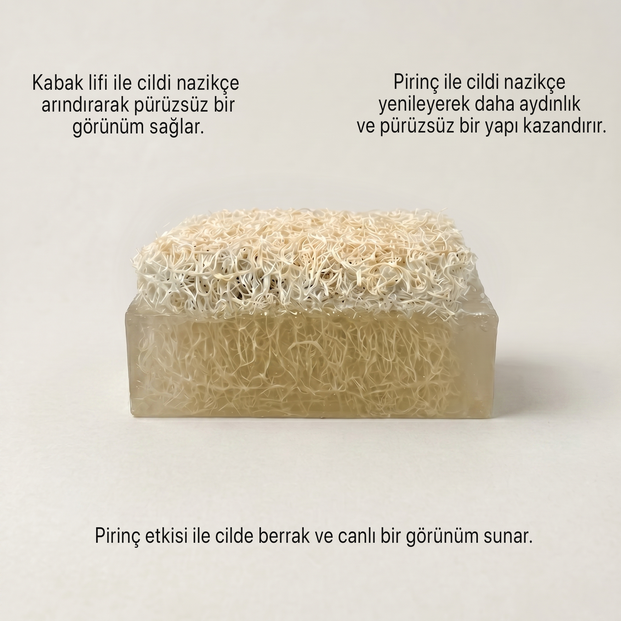 Argentum Natural Pirinç Kabak Lifli Sabun - Görsel 3